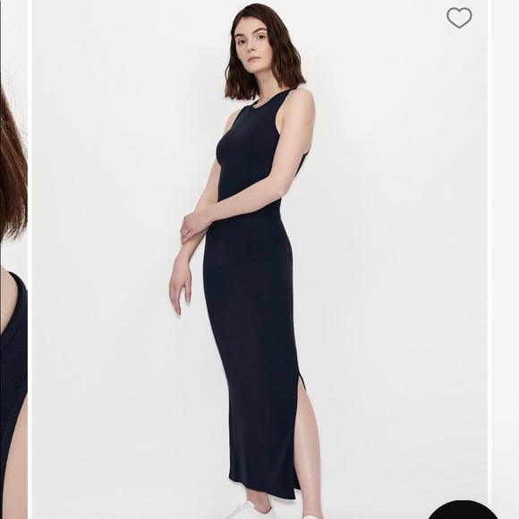 Armani Exchange Maxi Tank Dress, Navy Blue - Picture 6 of 7